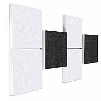 Wall object squares 3D-effect sound insulation, Set03 - sound absorber - elements made of Basotect ® G+