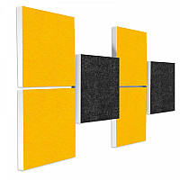Wall object squares 3D-effect sound insulation, Set05 - sound absorber - elements made of Basotect ® G+