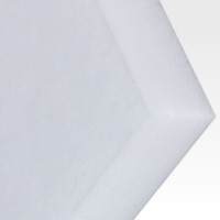 Polyester insulation fleece mat / thickness 50mm / self-adhesive - RG: approx. 30kg/m³ - white