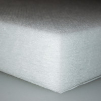 Polyester insulation fleece mat / thickness 60mm / self-adhesive - RG: approx. 30kg/m³ - white