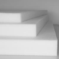 Polyester-Dämmvlies-Matte / Stärke 60mm / selbstklebend - RG: ca. 30kg/m³ - weiß